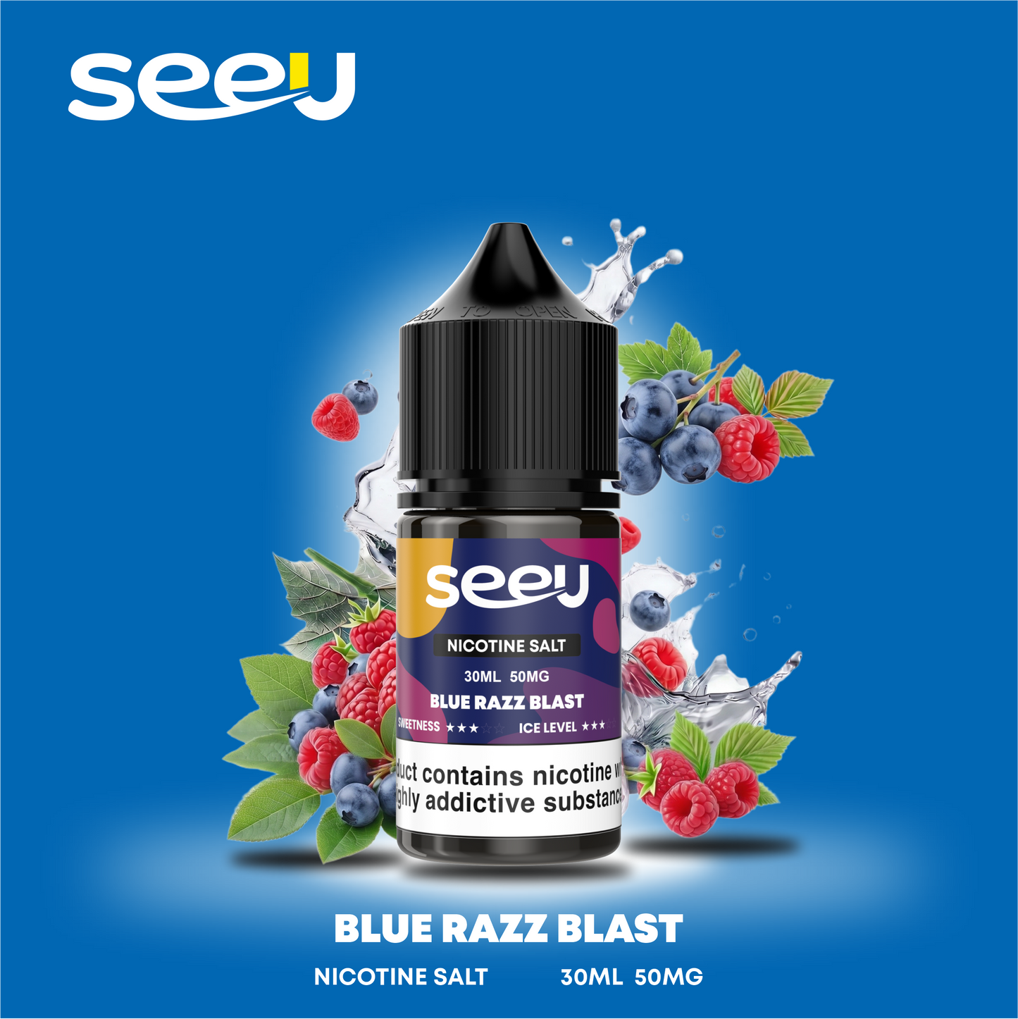 SEEU 30ml Nicotine Salt E-Liquid 50mg