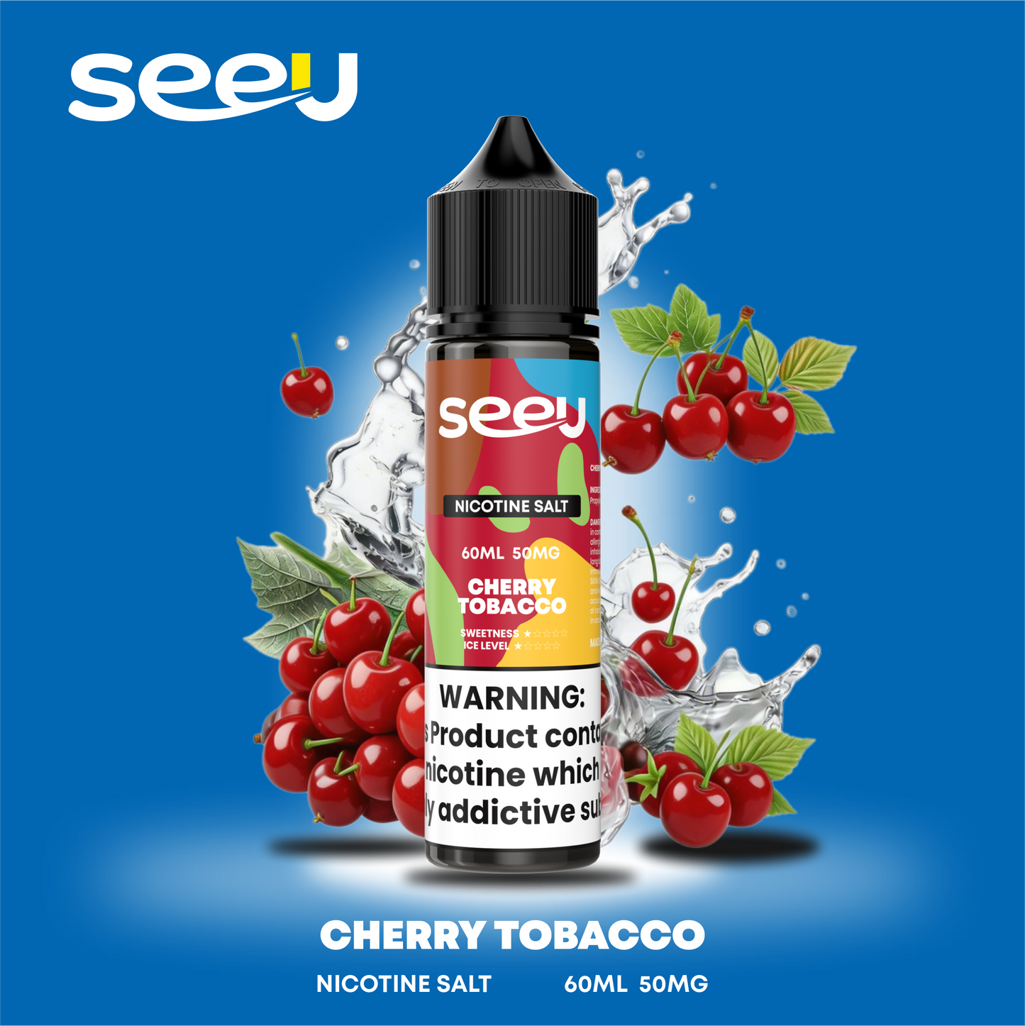 SEEU 60ml Nicotine Salt E-Liquid 50mg