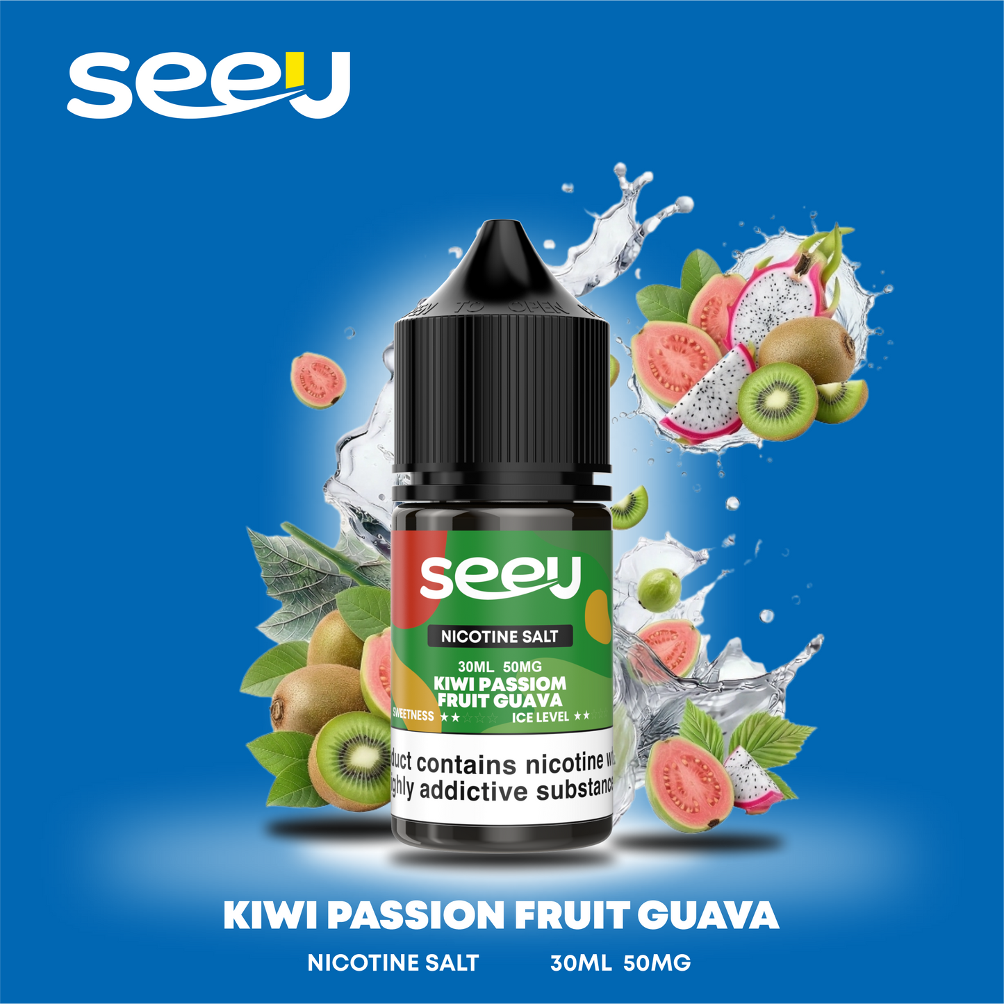 SEEU 30ml Nicotine Salt E-Liquid 50mg