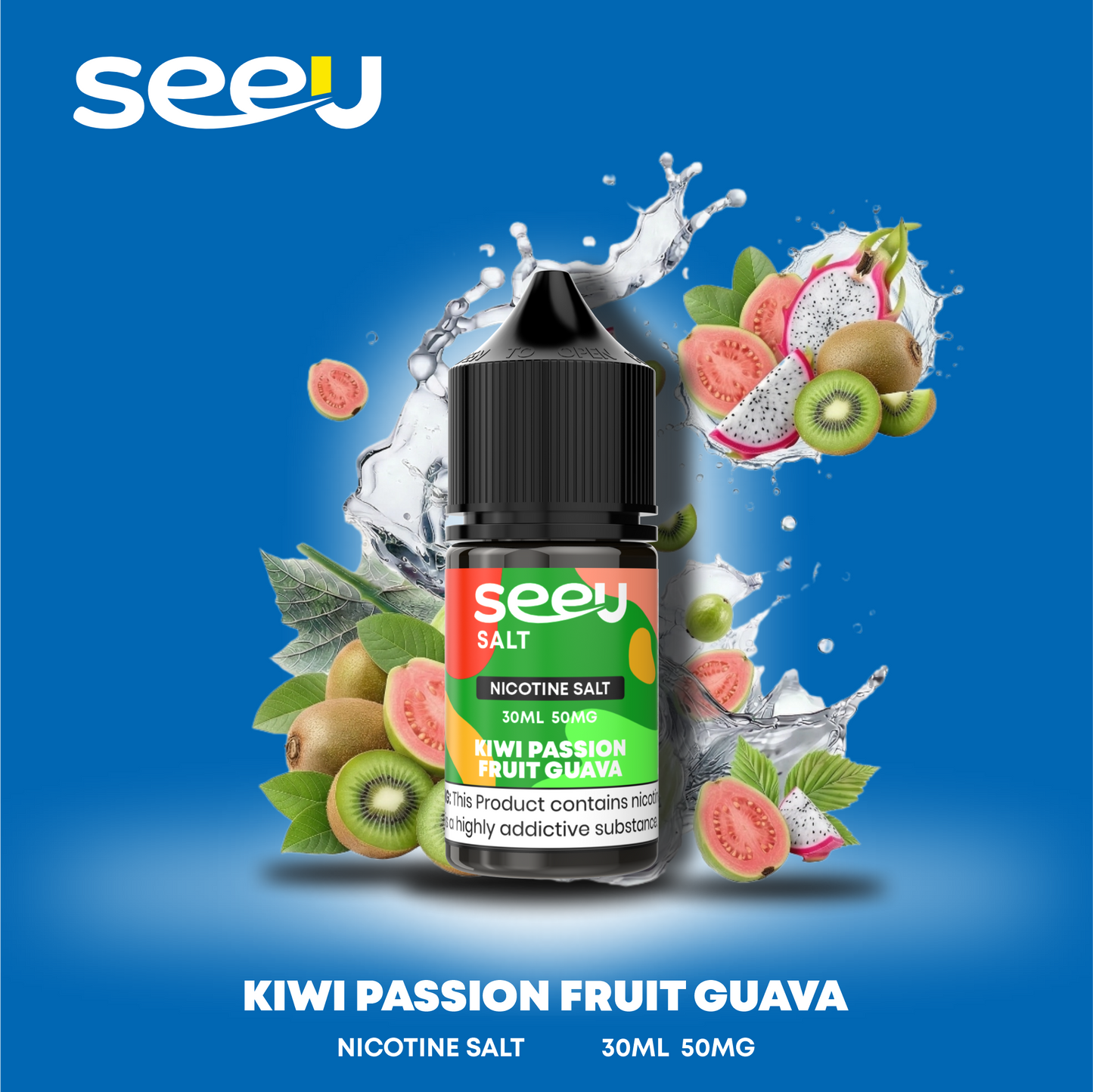 SEEU 30ml Nicotine Salt E-Liquid 50mg