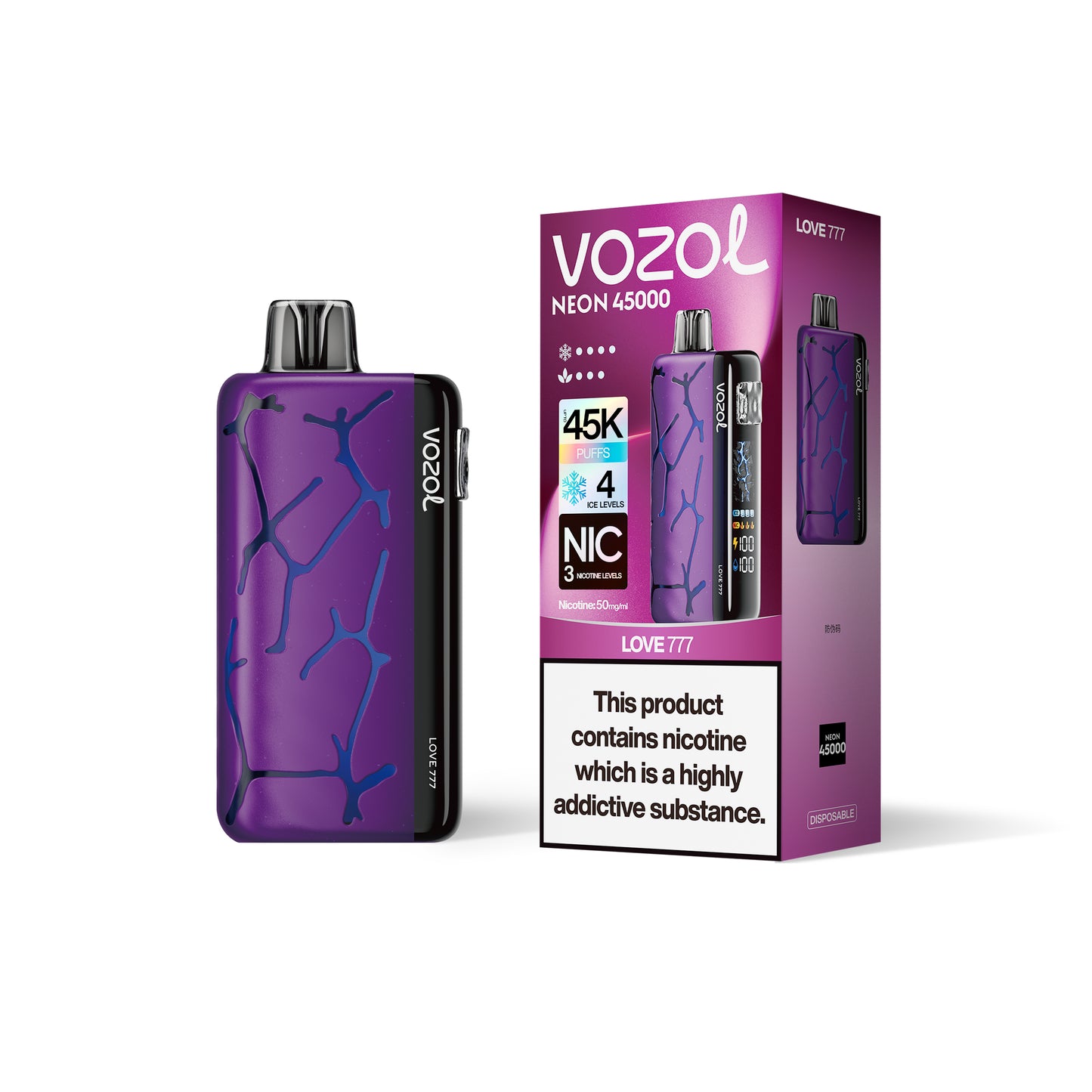 VOZOL Neon  45000 Puffs Disposable vape