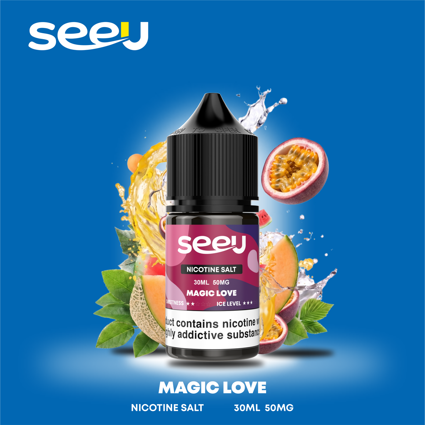 SEEU 30ml Nicotine Salt E-Liquid 50mg