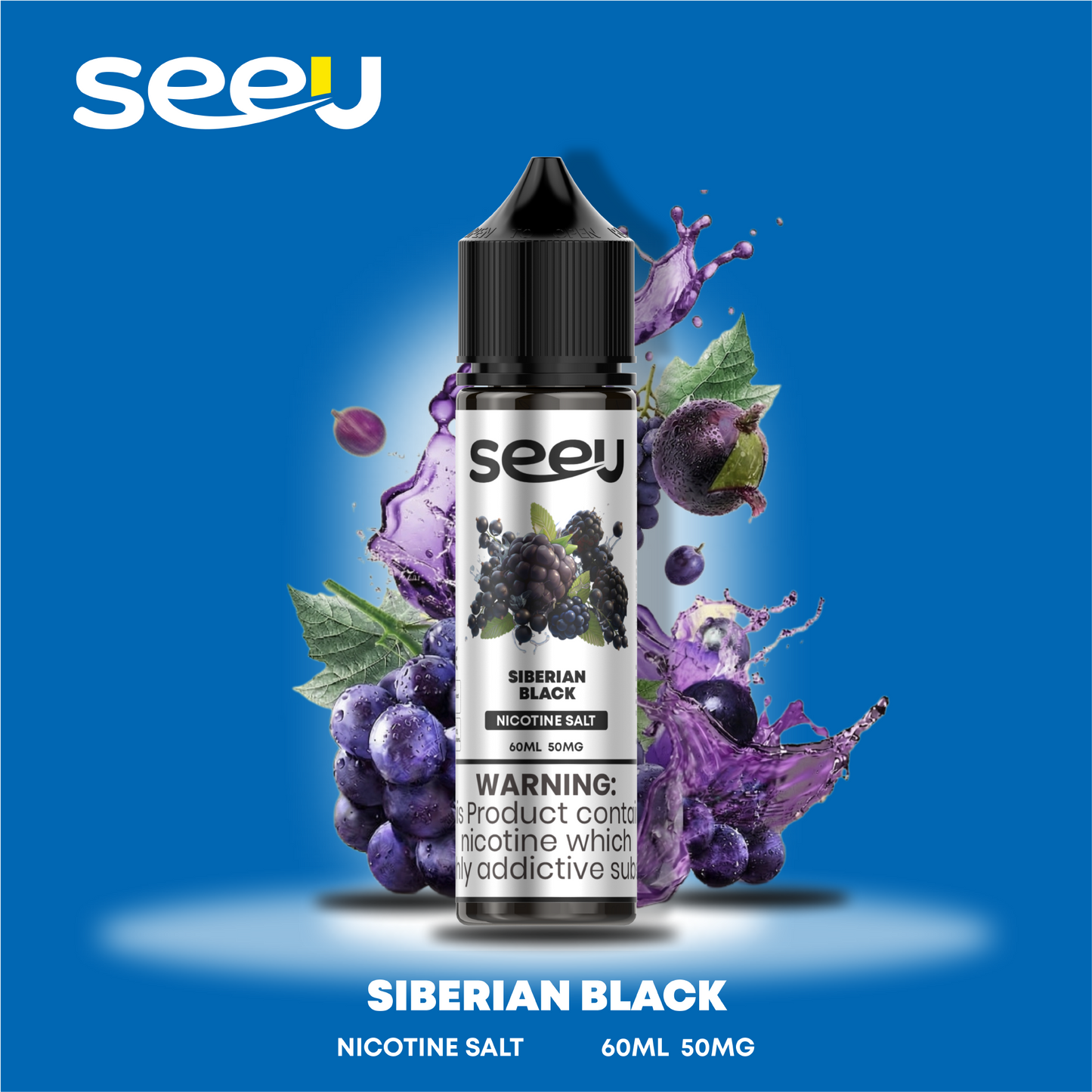 SEEU 60ml Nicotine Salt E-Liquid 50mg