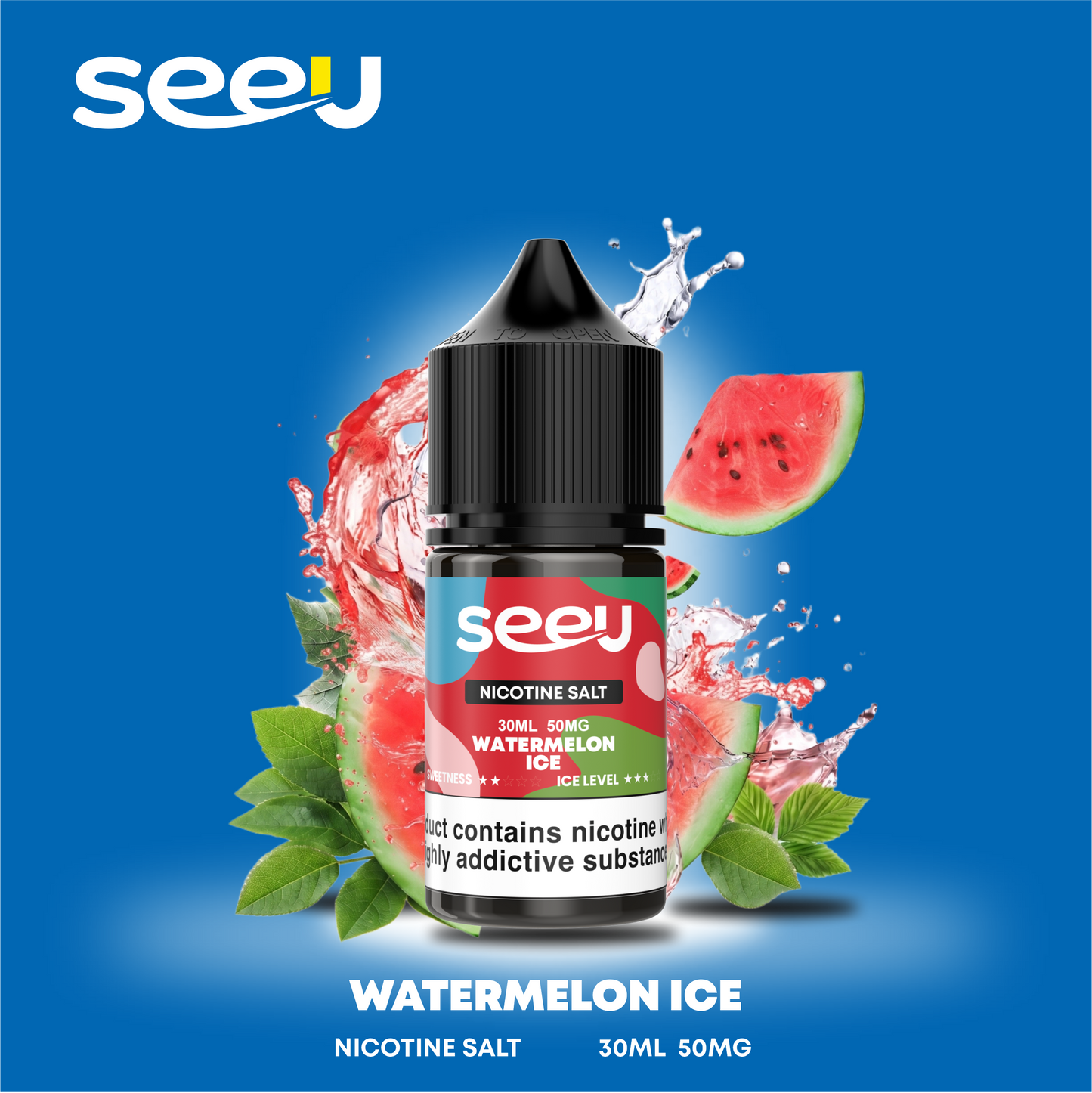 SEEU 30ml Nicotine Salt E-Liquid 50mg