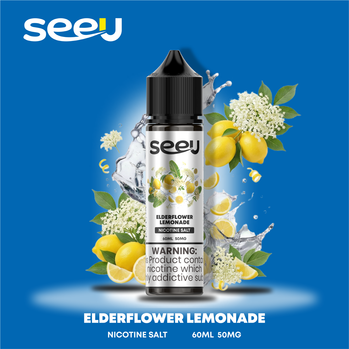 SEEU 60ml Nicotine Salt E-Liquid 50mg