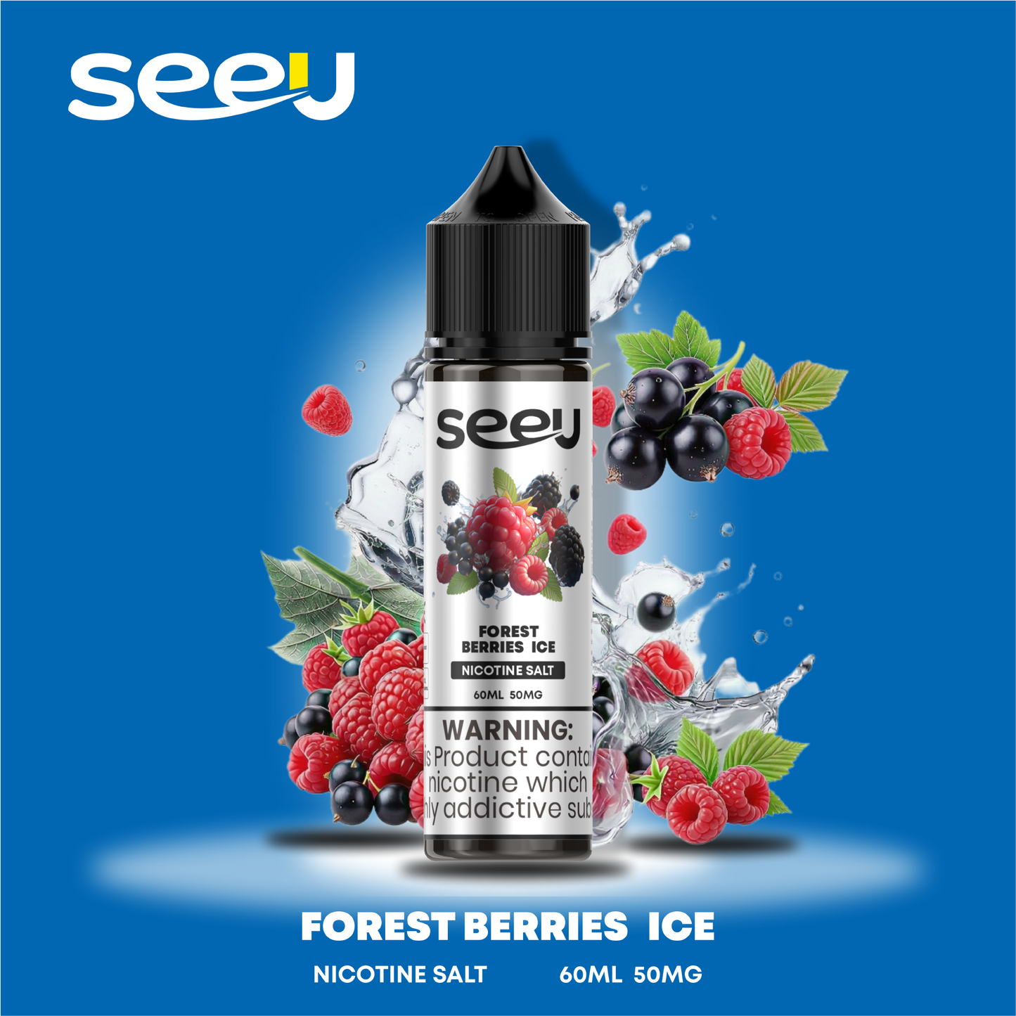 SEEU 60ml Nicotine Salt E-Liquid 50mg