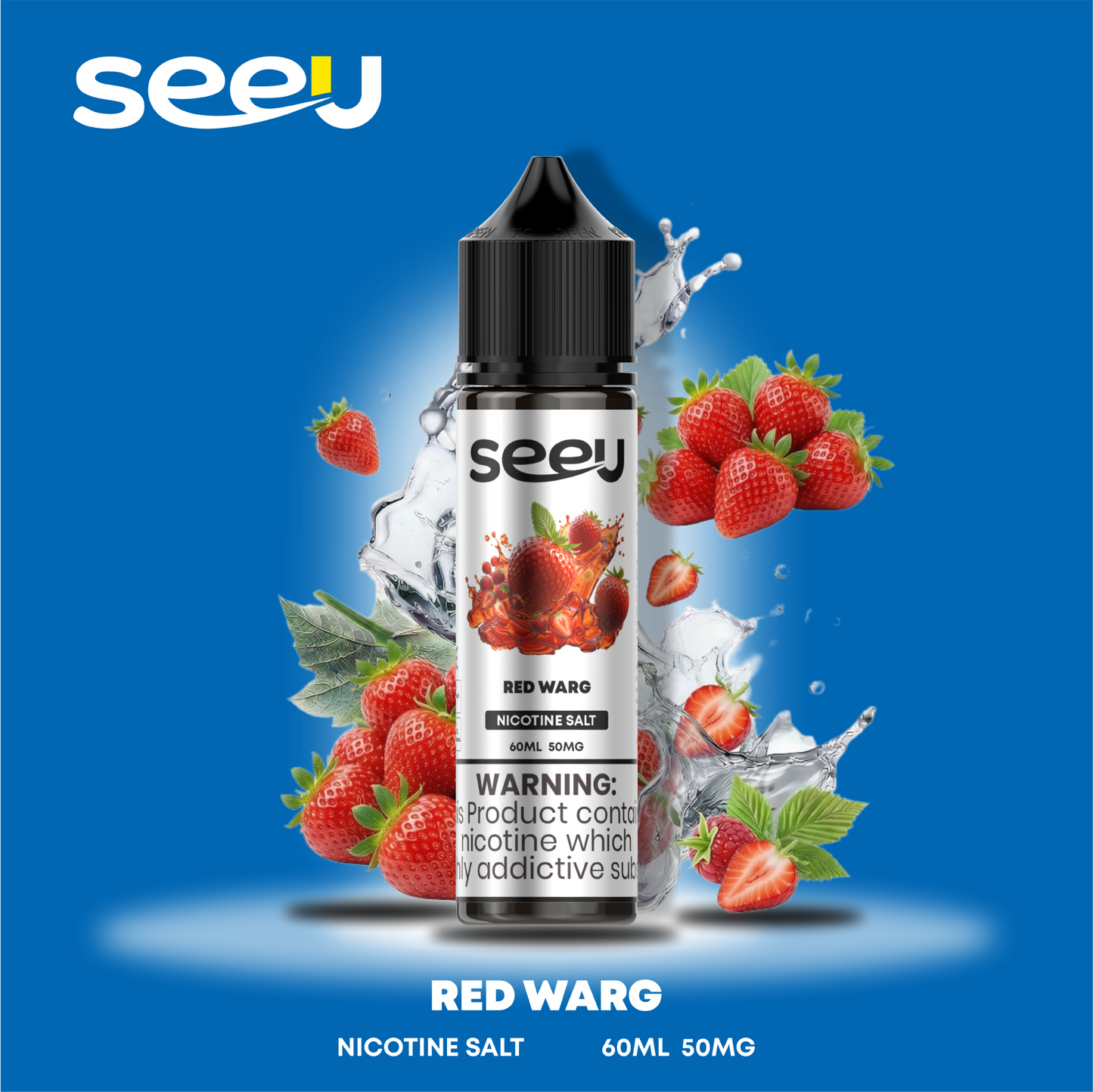 SEEU 60ml Nicotine Salt E-Liquid 50mg